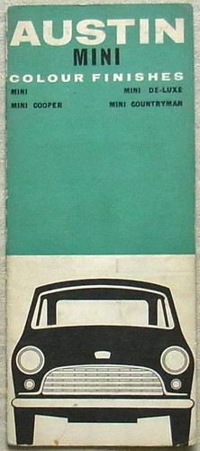 Austin mini colour finishes - mini,